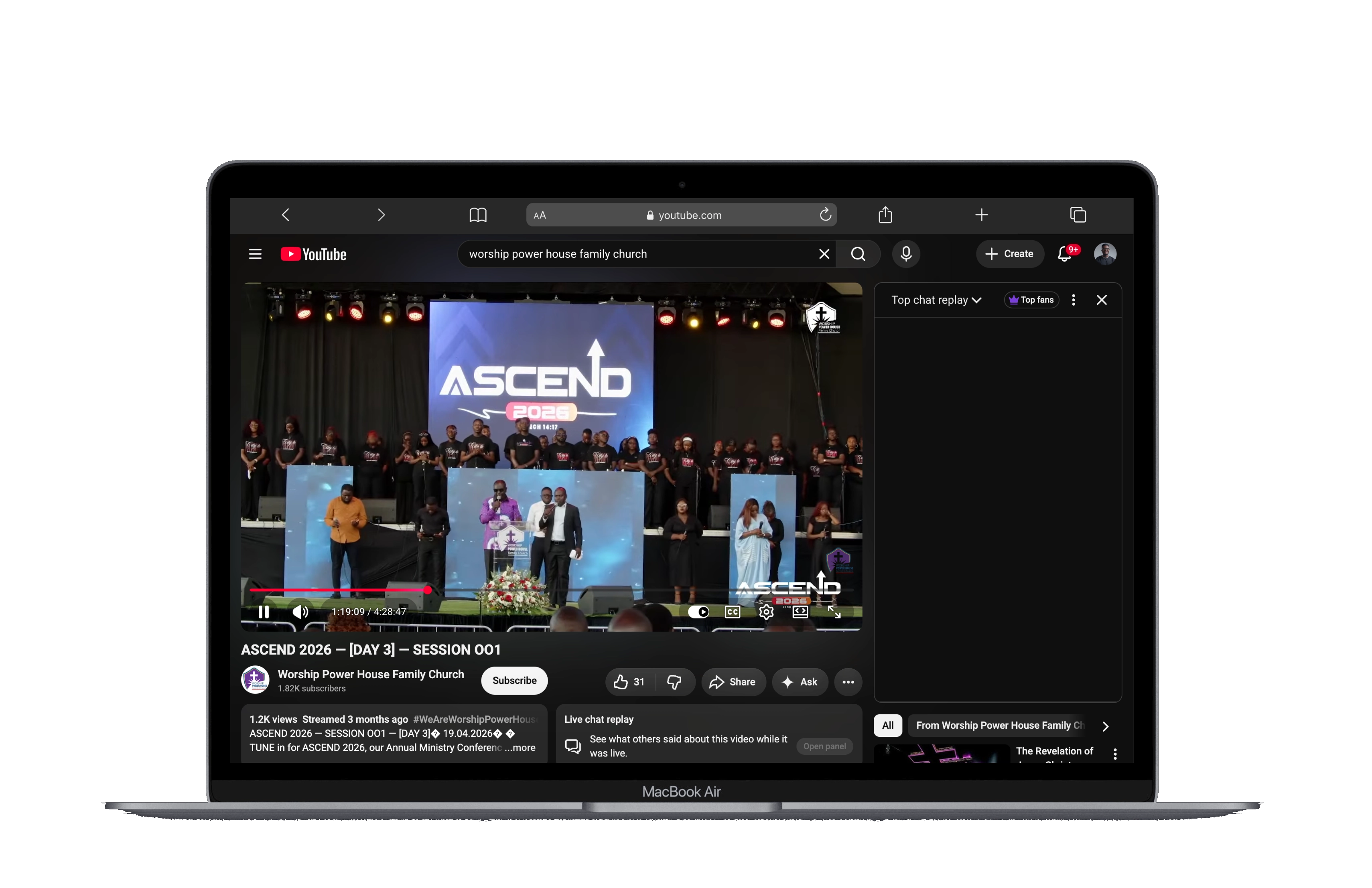 Worship Power House Family Church website preview